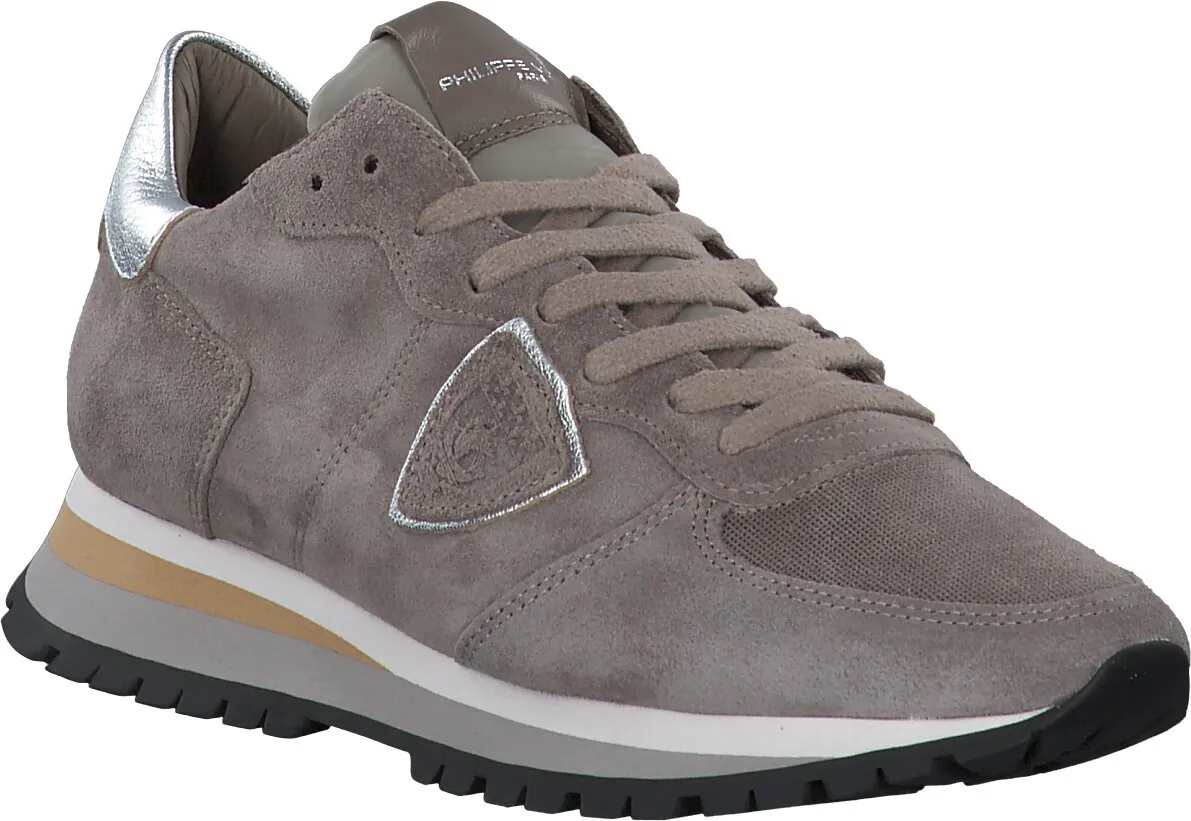 Damen-Schnürschuhe aus Leder 101302984577 (Taupe)
