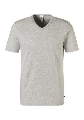 H.I.S T-Shirt in Marine, Graumeliert