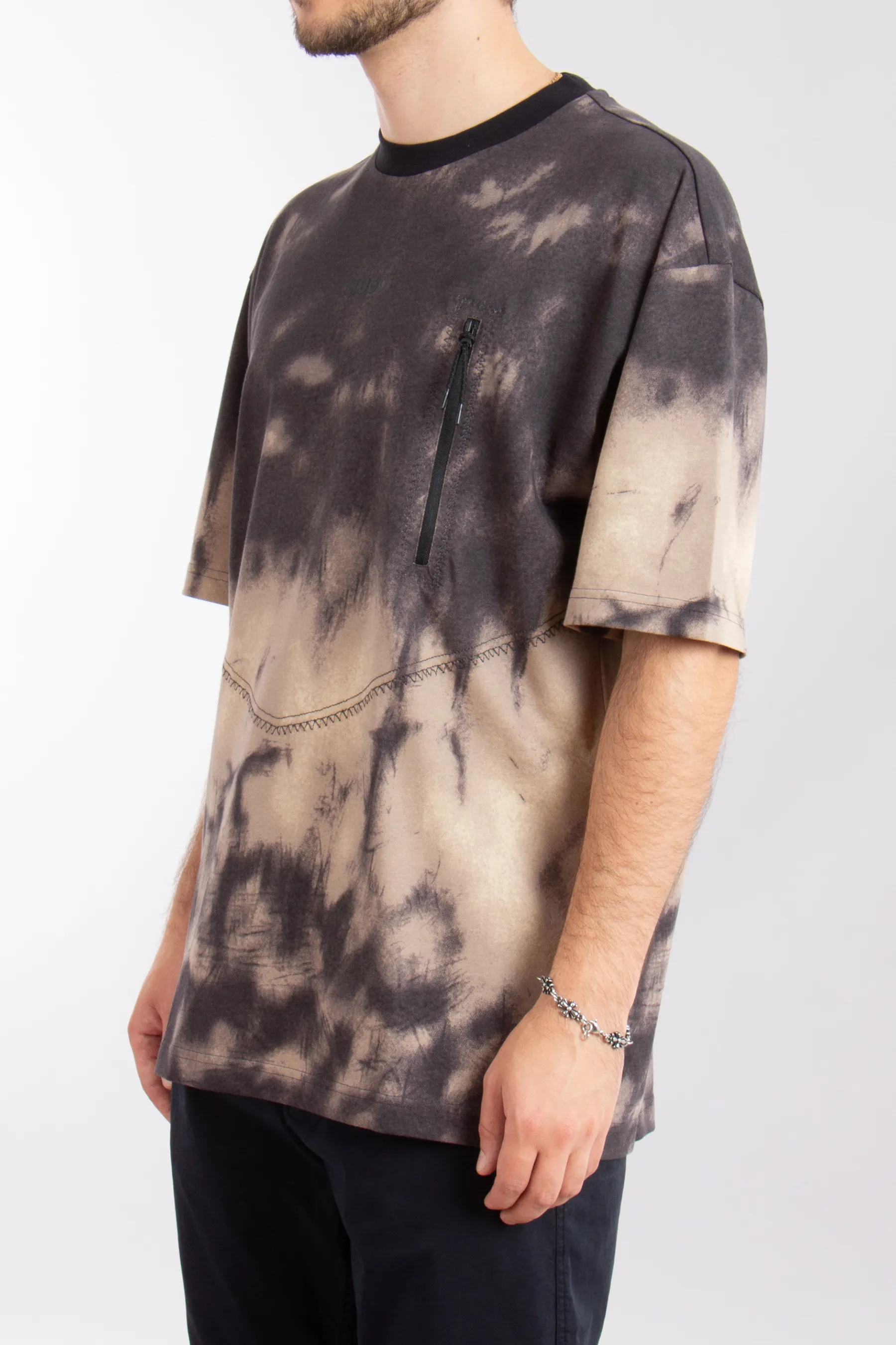 HUGO Printed Cotton Jersey T-Shirt Doforesto  