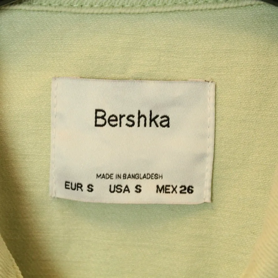 Second Hand BERSHKA Jeansjacke Gr. S grün (*)