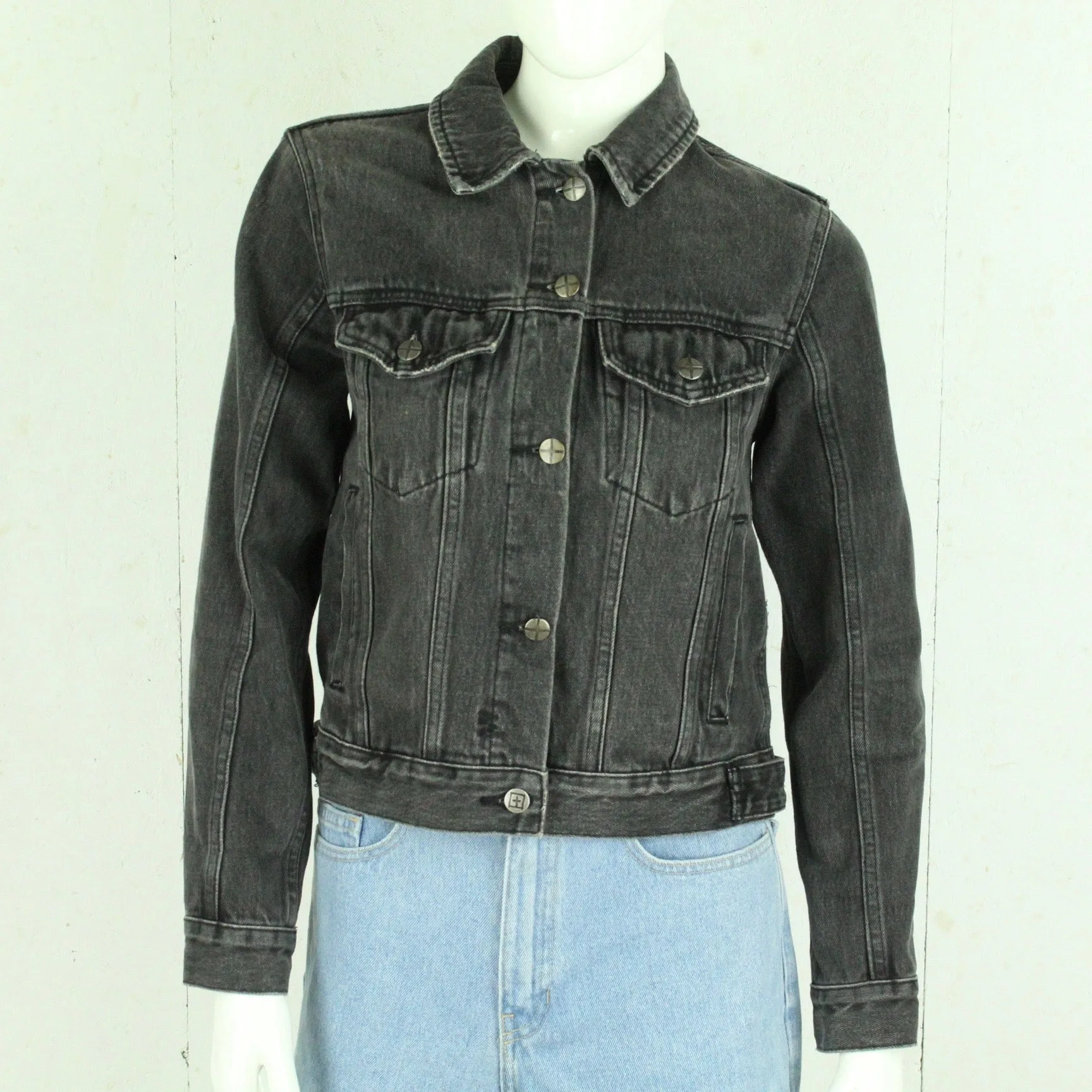 Second Hand KSUBI Jeansjacke Gr. S grau Jacke (*)